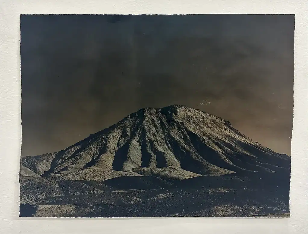 Amina Cruz
Entrance East Heaven, 2024
Cyanotype, tea, and coffee on watercolor paper
23 ½ x 17 in.
